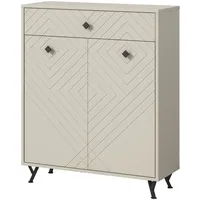 Inn.furn Schuhschrank sand 80 cm mit Fräsungen Apunti