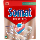 Somat Gold Spülmaschinen Tabs 22 Stück (400g) – Extra-Kraft gegen Eingetrocknetes für strahlend sauberes, glänzendes Geschirr auch bei niedrigen Temperaturen