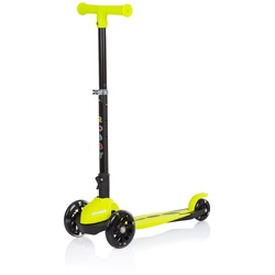 Chipolino Kinderroller Robby 3 LED-Räder Lenker höhenverstellbar klappbar Bremse gelb