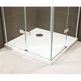 Bernstein EX809 Eckdusche mit Drehtür 80 x 195 cm transparent Sicherheitsglas inkl. Duschtasse