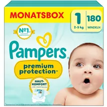 Pampers Premium Protection Gr.1 (2-5 kg) für Neugeborene (0-3 Monate), 180 St.