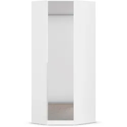 Tchibo - Eckschrank »Memphis« mit Spiegeln - 85x72x210cm - weiß - Holz / Holz
