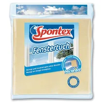 Spontex Fenstertuch, 1er Pack Streifenfreier Glanz, super soft wie Leder