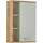 Saphir Hängeschrank SAPHIR "Quickset Badschrank 50,5 cm breit mit 1 Tür und 2 Glas-Einlegeböden", braun (riviera eiche, salbei nachbildung), B:50,5cm H:74,5cm T:20,5cm, Holzwerkstoff, Schränke, Hängeschrank, Badezimmer-Hängeschrank inkl. Türdämpfer, Holzgriffe