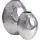 FineBuy FineBuy, Vase 2er Set Aluminium Silber