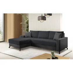 Ecksofa EXXPO - SOFA FASHION, blau (night), B:247cm H:85cm T:162cm, Sofas, wahlweise mit Bettfunktion, Bettkasten