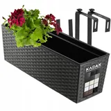Kadax Murano 18,5 x 19,5 x 56 cm Grafit