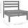 vidaXL 7-tlg. Garten-Lounge-Set Grau Massivholz Kiefer