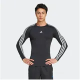 Adidas TECHFIT Compression Training 3-Streifen Longsleeve Black 2XL