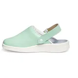 Abeba Clog 7091 - the original, Glattleder,mint/weiß, zertifiziert, 42