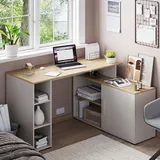 Vicco Eckschreibtisch Rudy Cashmere
