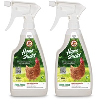 Home Shield Instant White Easy Milbenspray 2er Set - Anti Milben Mittel für Hühner gegen Rote Vogelmilbe im Hühnerstall - 2 x 500 ml Sprühflasche