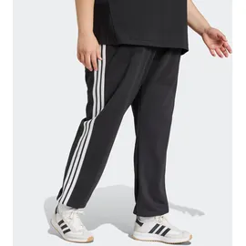 adidas Essentials 3-Streifen French Terry Cuffed Plus Joggers Black / White 2X