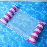 Aufblasbare Poolmatratze, Poolspielzeug, Wasserhängematte, Poolzubehör, 4-in-1-luftmatratze, Wasserspielzeug, Aufblasbare Pool-wasserhängematte, Sessel, Matratzensitz, Schwimmmatratze (rosarot)