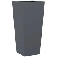 VidaXL Pflanzkübel Anthrazit 35x35x75 cm Stahl