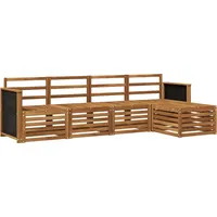 vidaXL Gartenlounge Outdoor-Sofagarnitur Natur