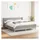 vidaXL Boxspringbett mit Matratze Hellgrau 180x200 cm Stoff