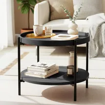 CLP Couchtisch Corbitan grau/Ø 50 cm