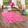 Snapstyle Kinder Spiel Teppich Schmetterling Pink 200x300cm