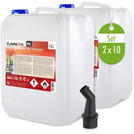 Höfer Chemie GmbH 3 x 10 Liter Bioethanol 100% in 10 L Kanistern