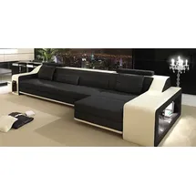 JVmoebel Design Sofa Couch Polster Sitz Eck Garnitur Sofas Leder Textil Themar SB