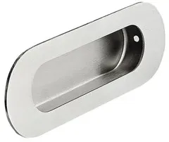 MB-Muschelgriff, Oval,B 41mm,H 13,5mm, oval, edelstahl