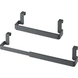 Metaltex Handtuchhalter Flex-Bar Ausziehbar Grau