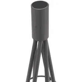 Mendler Deko-Baum HWC-O91, Weihnachtsbaum Schmuckbaum Weihnachtsdeko Christbaum zum Beschmücken, Metall 90cm ~ silberfarben