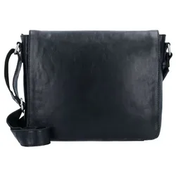 Leonhard Heyden Cambridge Messenger Leder 32 cm Laptopfach schwarz