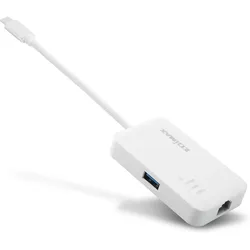 Edimax USB-C Hub auf 3 Port USB 3.0 + Gigabit Ethernet Anschluss