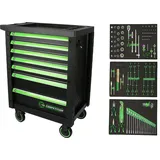 KS Tools COMPETITION Werkstattwagen mit 7 Schubladen und 119 Premium-Werkzeugen