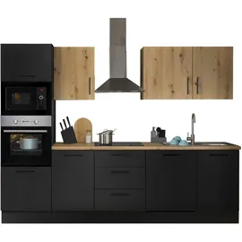 BASIC by Balculina Küchenzeile Turin 280 cm schwarz