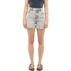 Mom-Jeans MUSTANG "Damen Style Charlotte", Damen, Gr. 30, 200 hellgrau, Denim/Jeans, 100% Baumwolle, bequem, Jeans