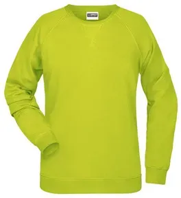 Damen Raglan Sweatshirt 8021, acid-gelb, Größe XXL - acid-gelb - XXL