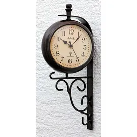 AMS Funkwanduhr 12,0 5961 braun