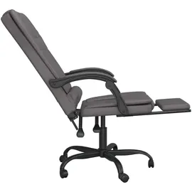 vidaXL Bürostuhl mit Massagefunktion Kunstleder Grau
