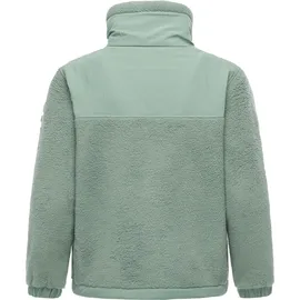 Ragwear "Arctika II", Flauschige Jacke aus Teddyfleece grün, S (36),