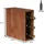 Proregal Vincellar Mod Weinregal 30 x 12 x 30 cm Braun