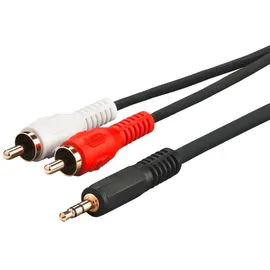 MicroConnect Audiokabel RCA-Stecker / 3,5mm Klinken-Stecker 3,0m (AUDLC3G)