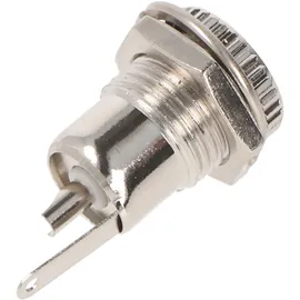 goobay DC-Einbaubuchse - Stift 2,5 mm, Metallausführung mit Lötfahnen