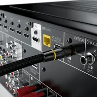 CSL Optisches-Kabel, S/PDIF, Toslink, Metallstecker, Nylonmantel, Lichtwellenleiter, Audiokabel -