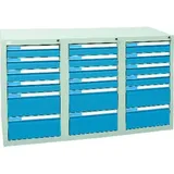 Schubladenschrank ESTA3 900 x 1500 x 500mm RAL 35/5012
