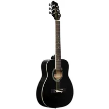 Stagg Dreadnought Akustikgitarre, 1/2 Größe, Schwarz