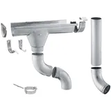 Zambelli Dachrinnen Komplettset 400 cm silber