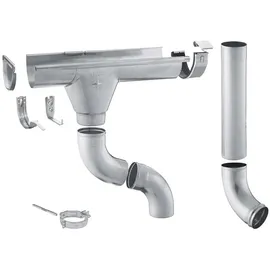 Zambelli Dachrinnen Komplettset 400 cm silber