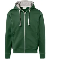 Hakro Kapuzenjacke Bonded 455, tanne/silber, S