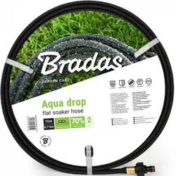 Flach Perlschlauch Tropfschlauch 15m Schwitzschlauch Bewässerungsschlauch AQUA-DROP FLAT 1/2" - 15m Gartenschlauch 2050