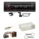 Kenwood KDC-BT450DAB Bluetooth DAB CD Einbauset für Mercedes SLK R170 W208 W210