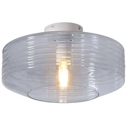 IT'S ABOUT ROMI Hängeleuchte "VERONA", transparent, Ø 35cm H: 20cm, Lampen, Retro