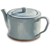 Loberon Teekanne Biarré, mediterraner Charakter, schlichtes Design, Geschirr, Tischaccessoires, Küchenzubehör, Tischdekoration, Steinzeug, grau